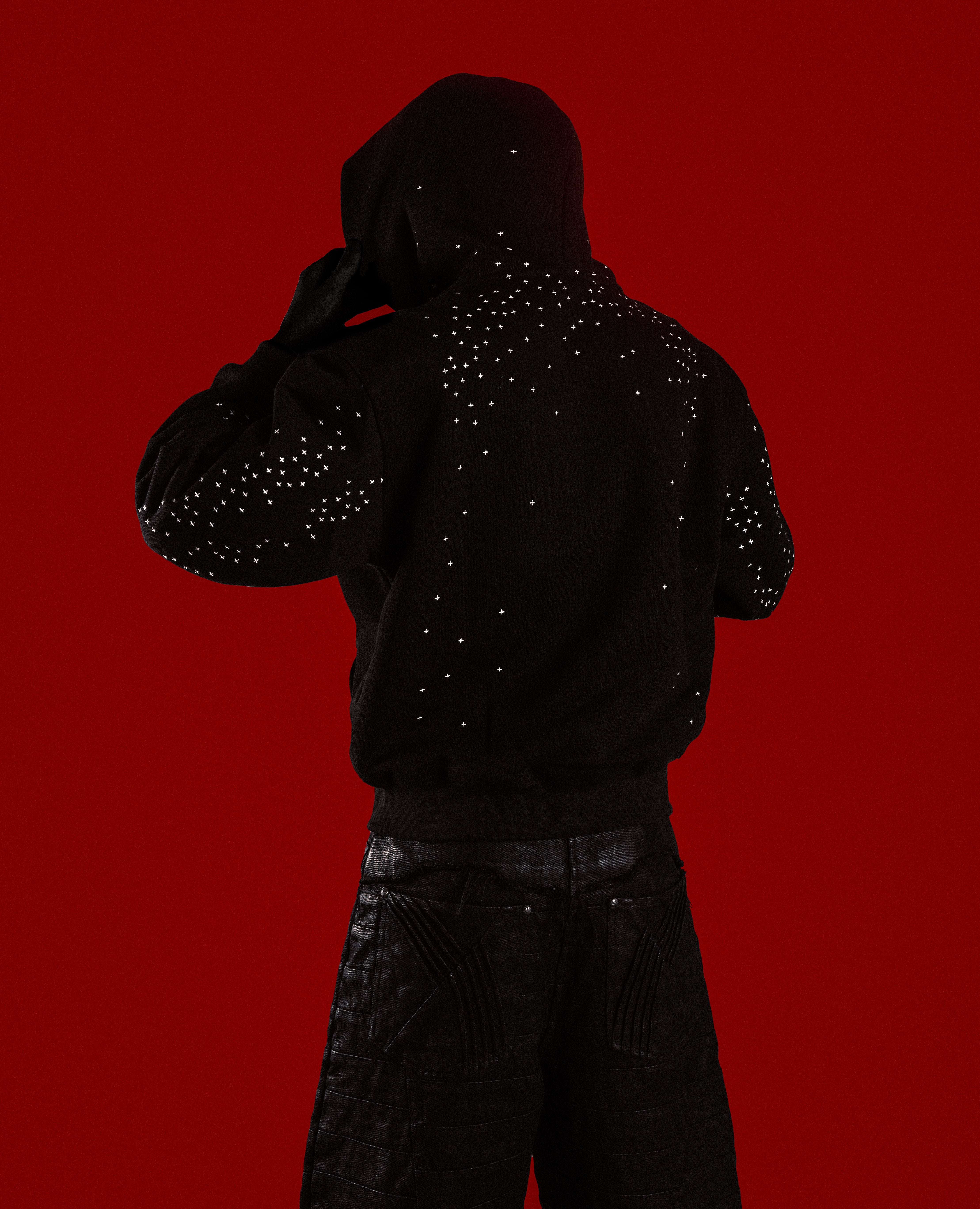 BLACK STARDUST ZIP