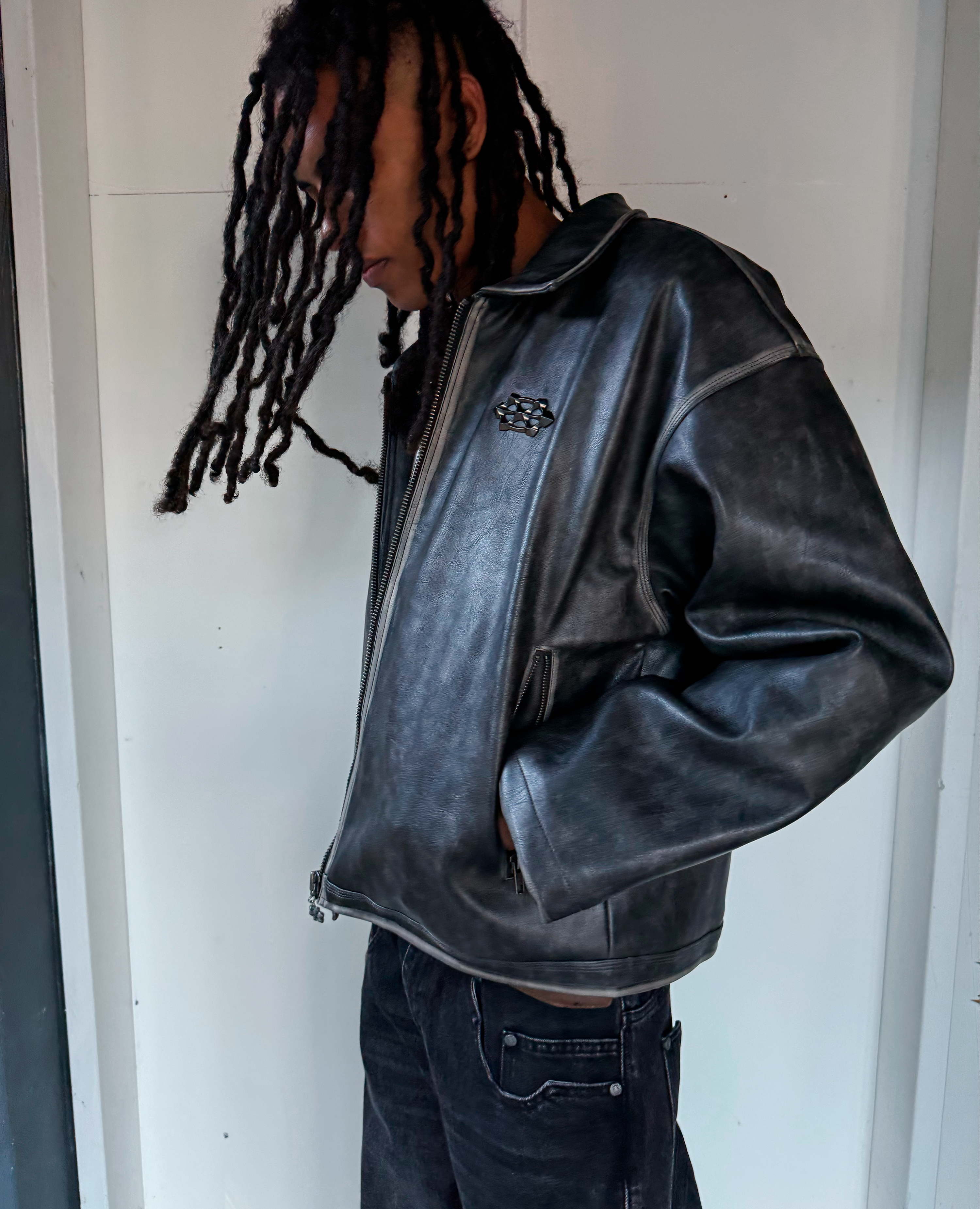 FADED LEATHER JACKET