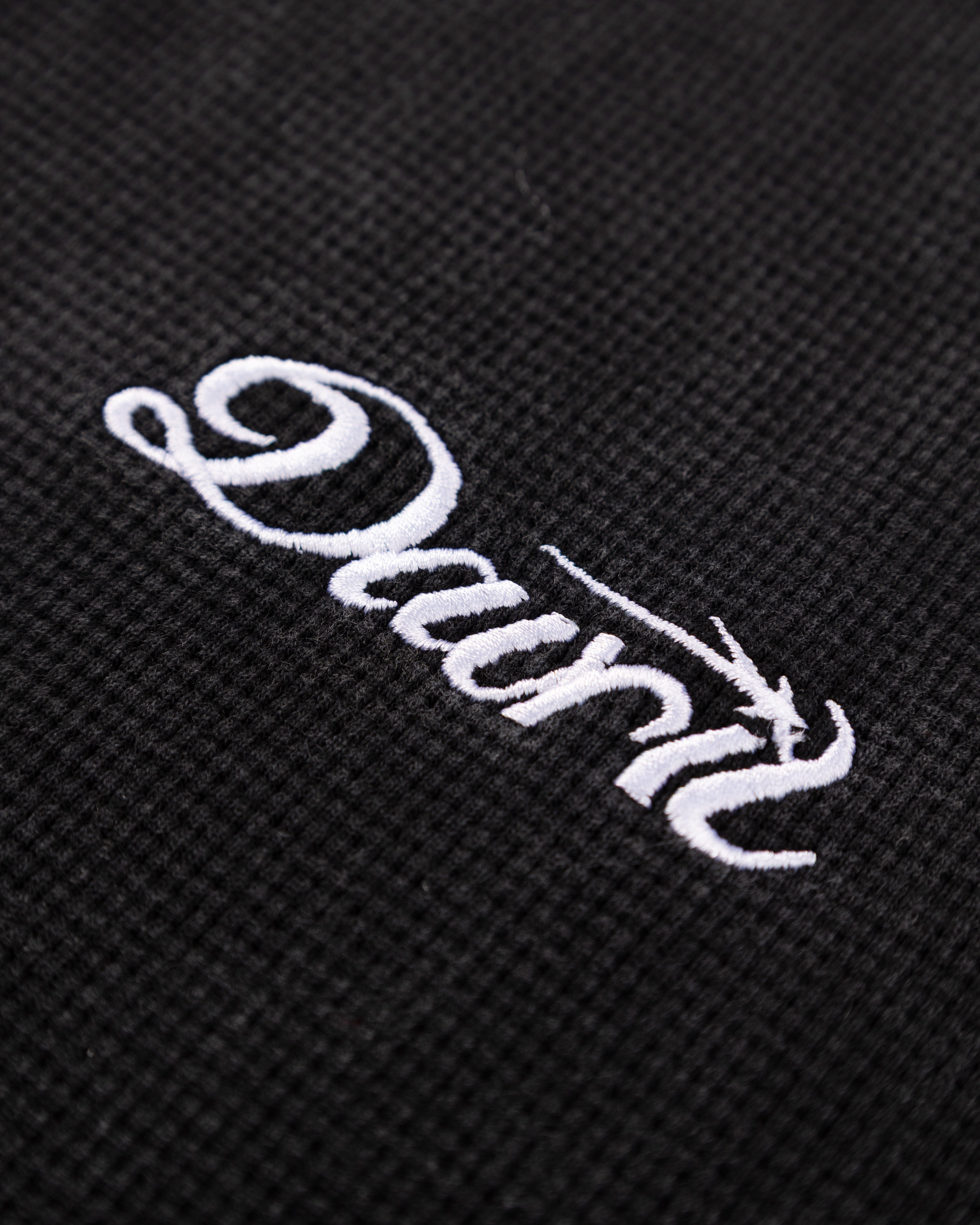 BLACK OPENING WAFFLE ZIP