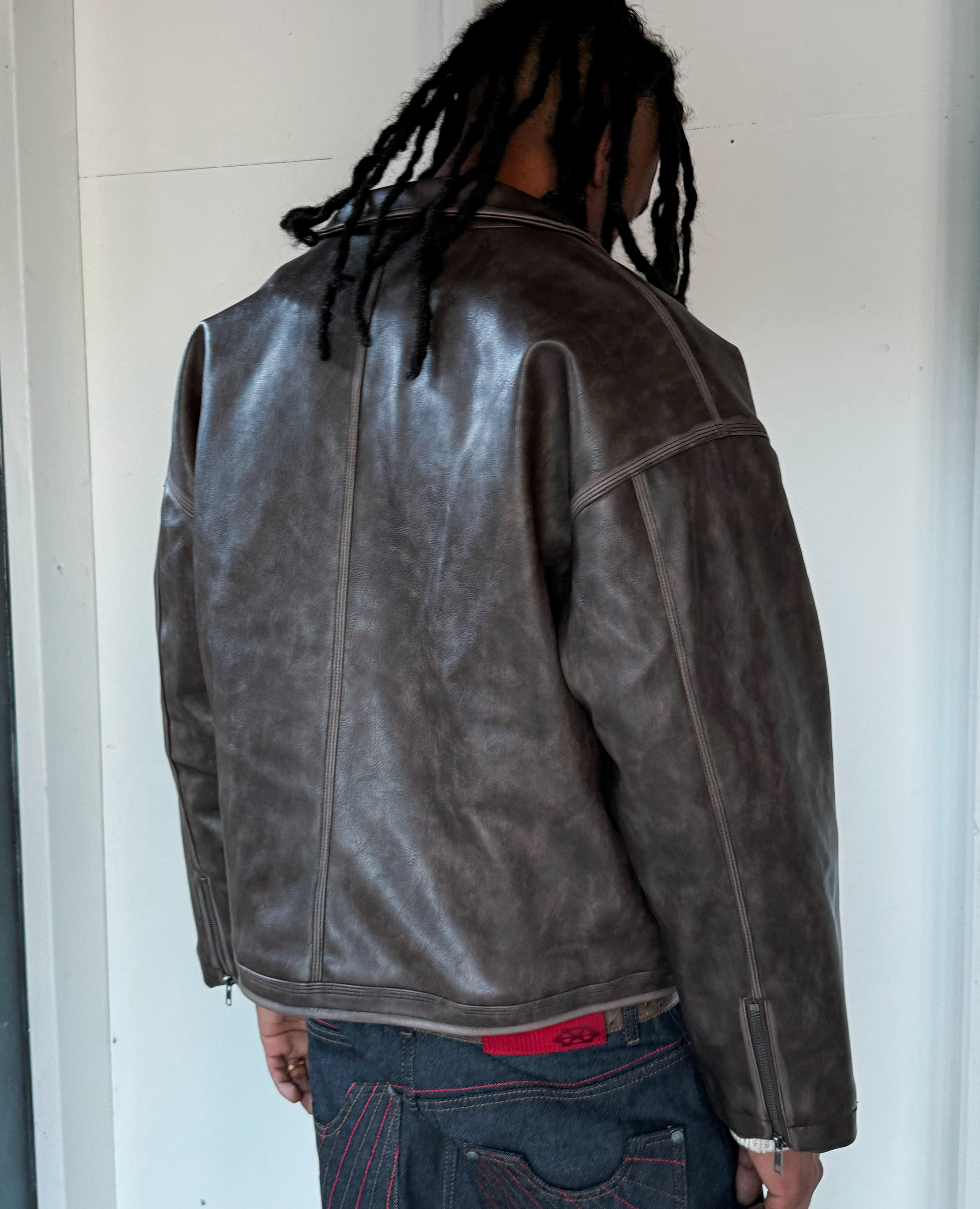FADED LEATHER JACKET