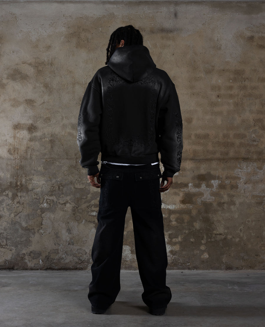 IVY BLACK HOODIE - ULTRA HEAVY