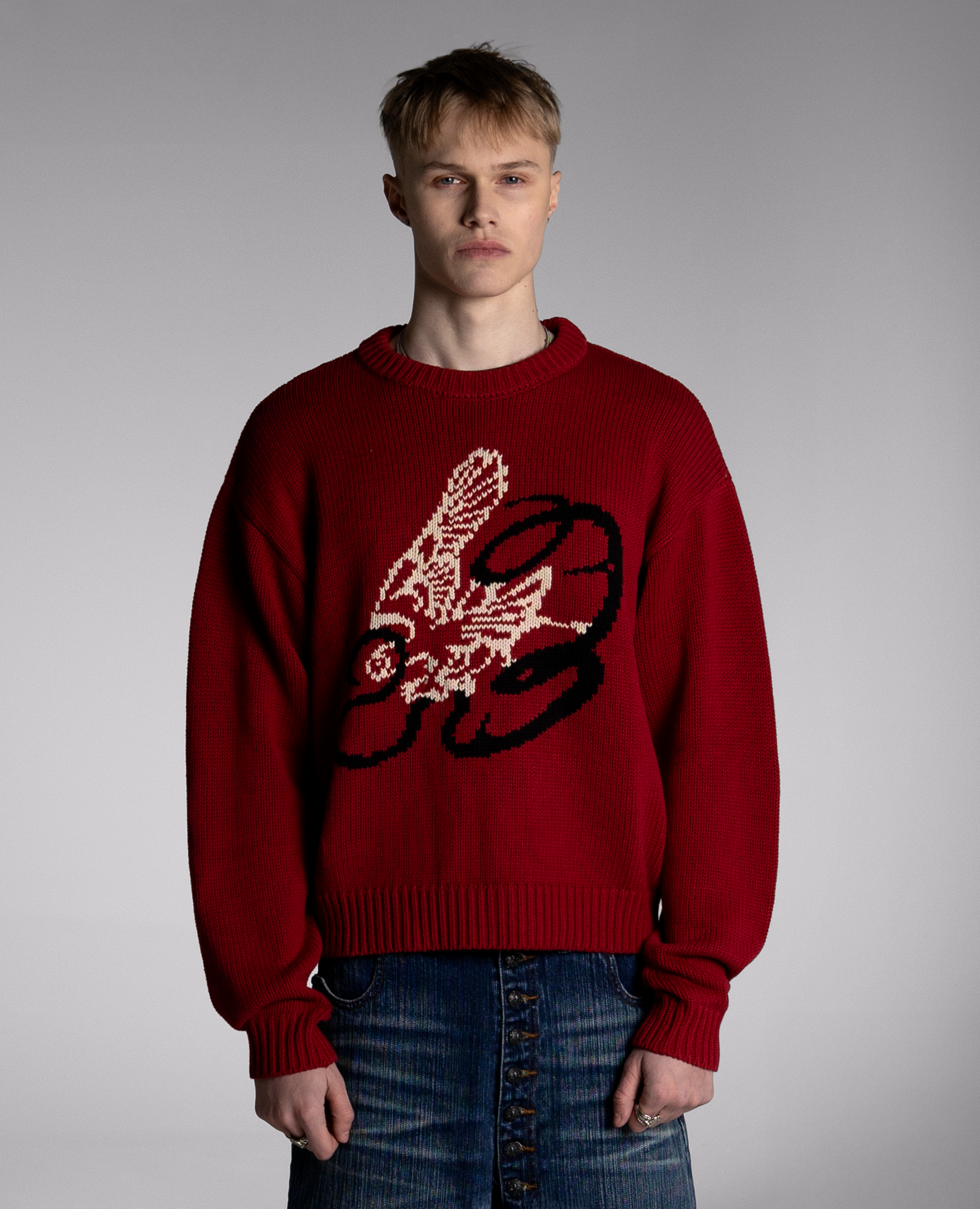 RED BATTLE KNIT