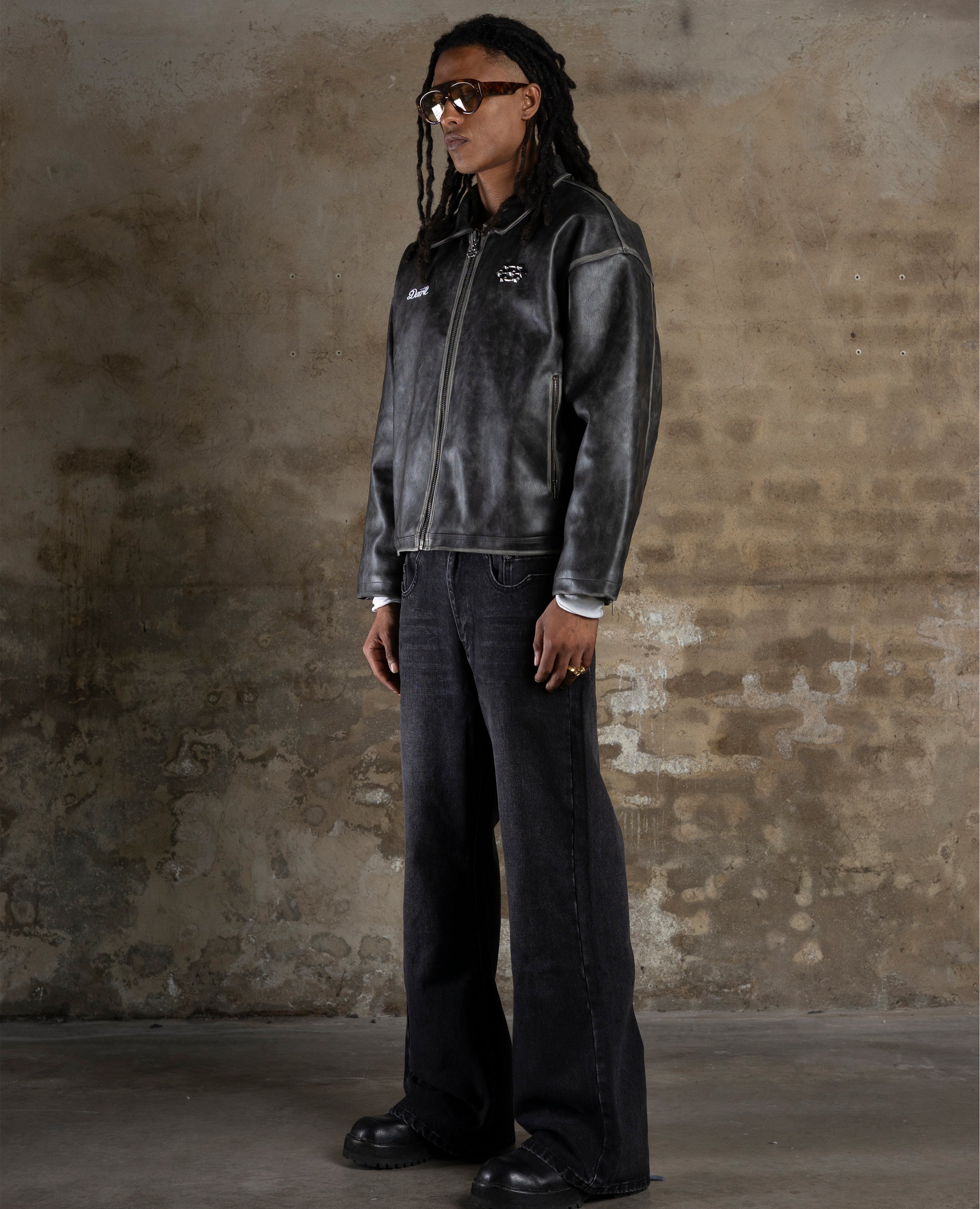 FADED LEATHER JACKET