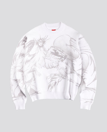 WHITE BEHEMOTH KNIT