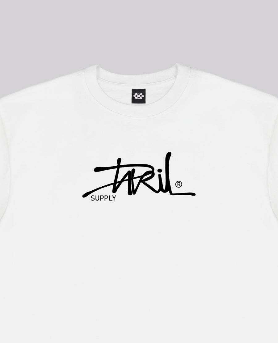 WHITE SIGNATURE T-SHIRT