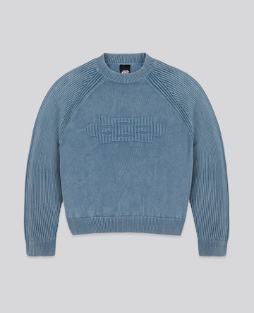 BLUE PARA KNIT