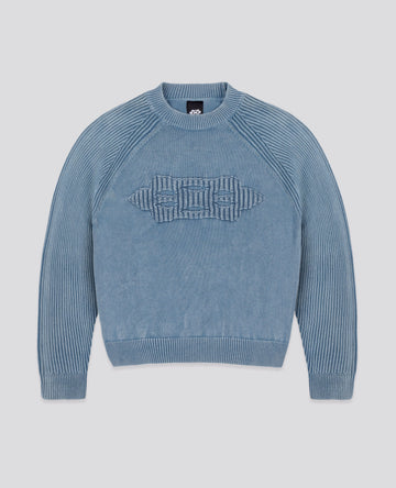 BLUE PARA KNIT