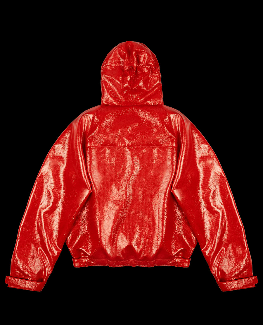 RED WINDBREAKER JACKET